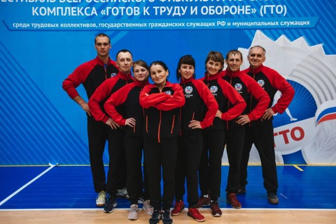 Команда Павловской спортшколы на Всероссийском фестивале ГТО среди трудовых коллективов в Верхней Пышме