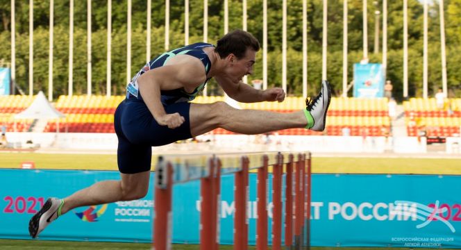 24 июня 2021 года. Сергей Шубенков выигрывает чемпионат России. Фото: ВФЛА