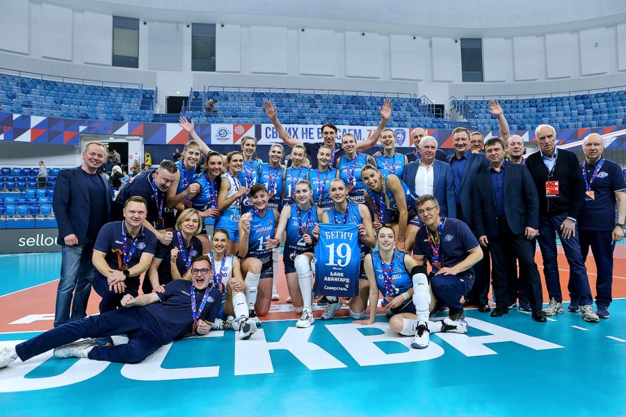 Женский волейбольный клуб "Динамо" - бронзовый призёр чемпионата России-2022. Фото: ЖВК «Динамо» (Москва) 