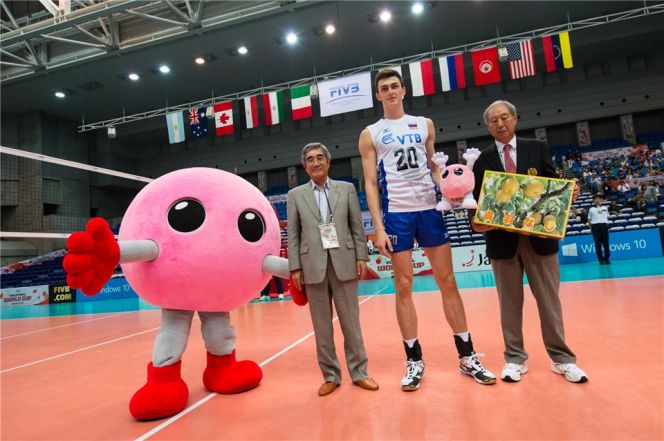 Воспитанник алтайского волейбола Ильяс Куркаев признан самым ценным игроком матча Кубка мира Россия-Египет. 