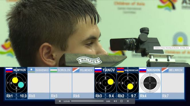 Рядом с пьедесталом. Артём Янов  занял четвёртое место в стрельбе из пневматической винтовки   