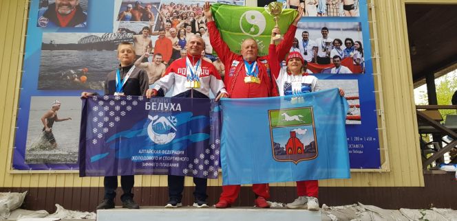 Покорили Енисей! Спортсмены Алтайской федерации холодового и зимнего плавания «Белуха» с успехом выступили в Красноярске  