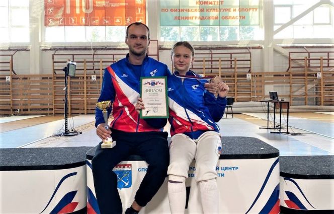 Юлия Жданова с тренером Данилом Бубенчиковым