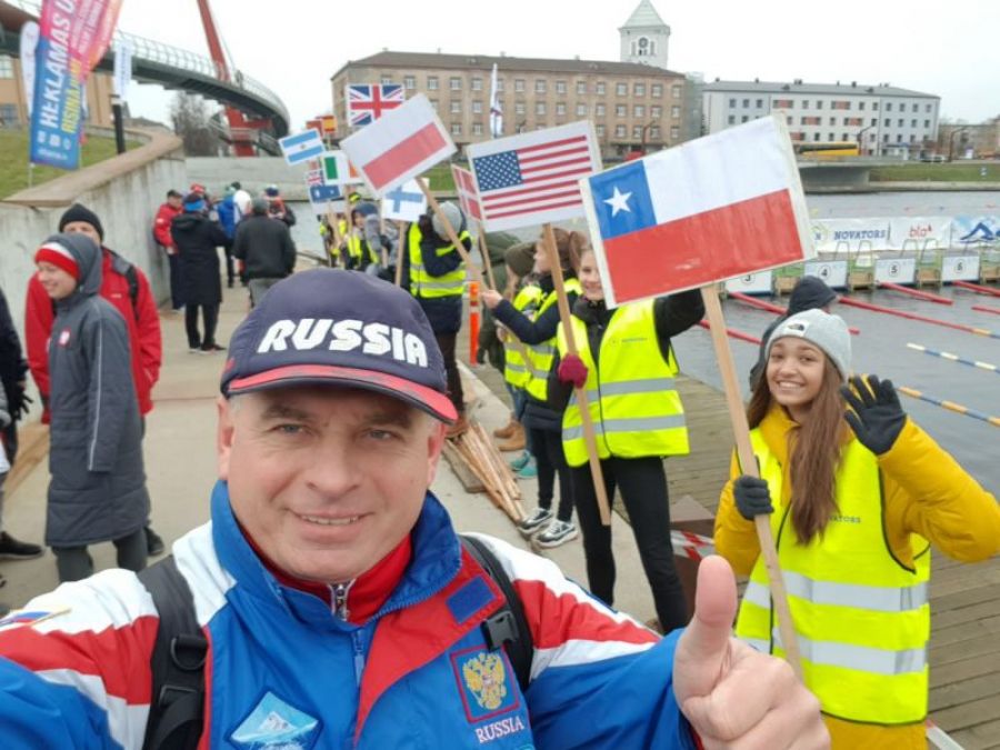 Олег Чекушкин. Фото: Алтайская федерация холодового и спортивного зимнего плавания «Белуха»