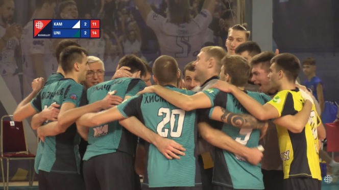 В выездном матче волейболисты «Университета» на тай-брейке обыграли пермскую «Каму» - 3:2