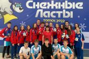 Алтайский край в тройке сильнейших команд Всероссийских соревнований «Снежные ласты» в Томске