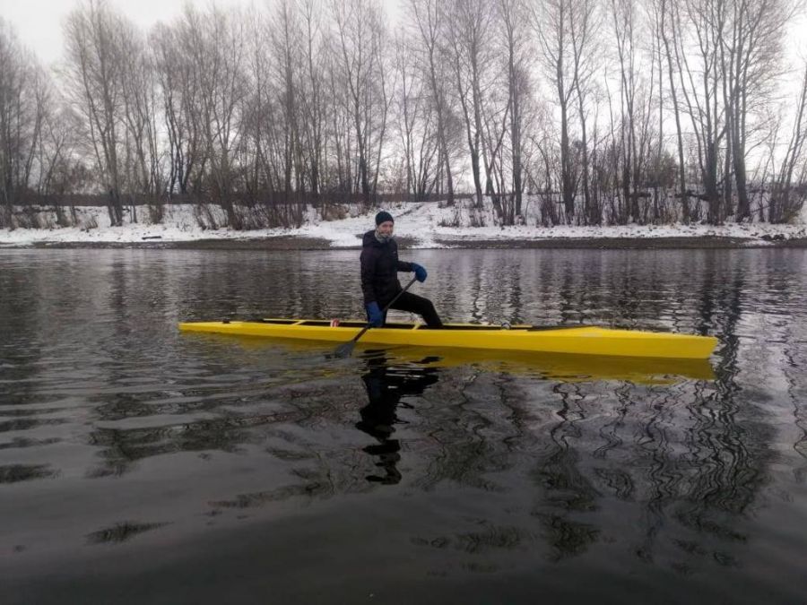 ...Но в Сибири иногда приходится тренироваться, невзирая на погодные условия