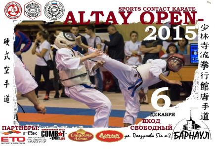 В Барнауле состоялся межрегиональный турнир по спортивному контактному каратэ "Altay open-2015". 