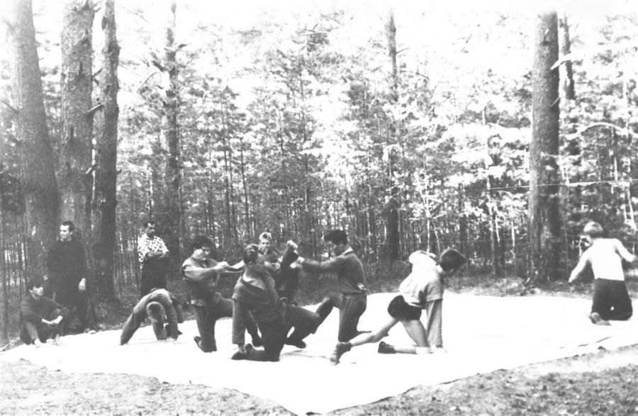 Первые тренировки самбистов политехнического института 