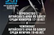 9-11 февраля. Барнаул. СШОР "Алтайский ринг". Чемпионат края среди мужчин. Первенство края среди юниоров