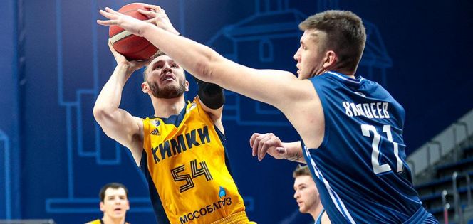 Фрагмент матча Суперлиги "Химки" (МО) -"Зенит-2" (Санкт-Петербург). Фото: сайт РФБ