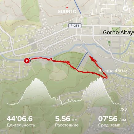 Трекер фиксировал расстояние, темп бега, рельеф местности и многое другое