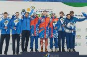 Полный комплект! Конькобежец Данил Борисов в составе команды СФО выиграл командную гонку и стал обладателем трёх медалей Игр «Дети Азии» 