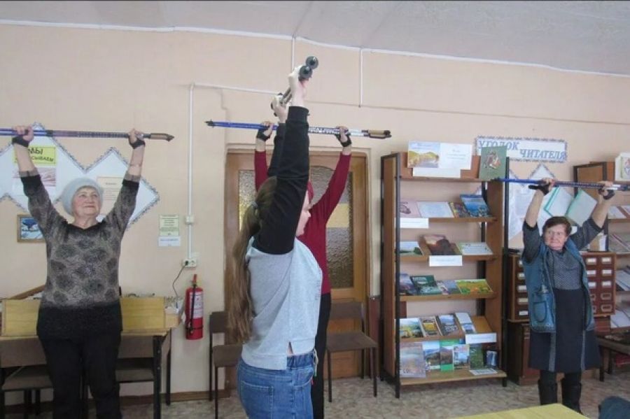 В библиотеку - на урок северной ходьбы. Солонешенский опыт