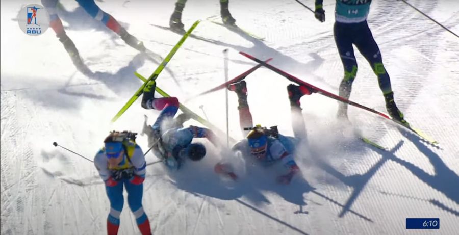 Несчастный случай. Даниил Серохвостов не закончил масстарт на заключительном этапе Кубка Содружества