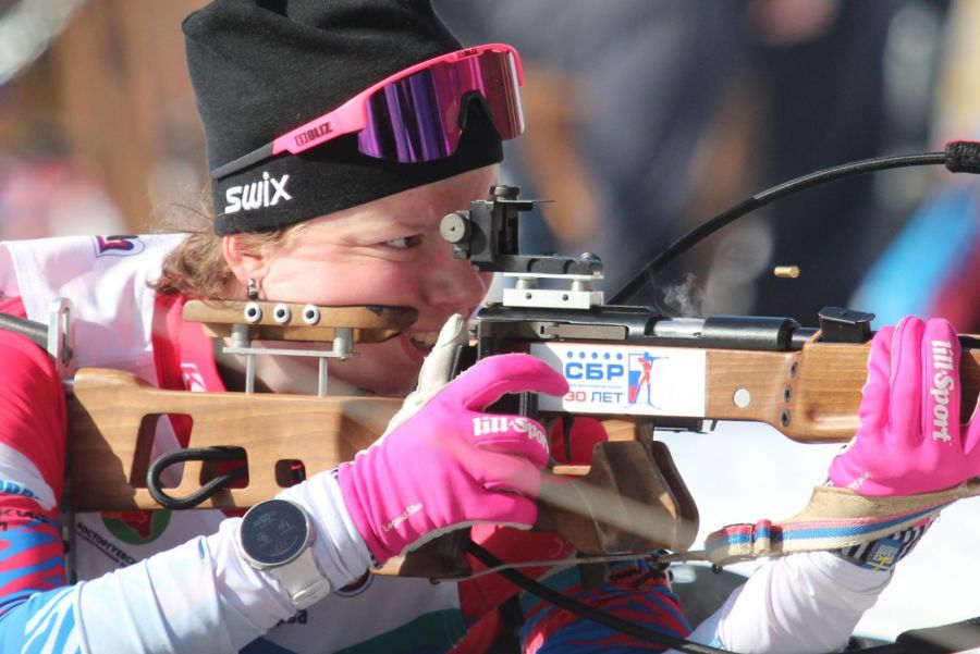 Спортсменка АУОР Екатерина Копырина выиграла оба старта среди девушек 17-18 лет. Фото: Александр Чёрный/"Алтайский спорт"