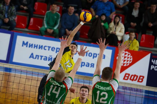 25-26 марта. Барнаул. СК «Победа». Чемпионат России. Мужчины. Высшая лига «А». Финальный турнир за 9-16 места. 6-й тур. «Университет» (Барнаул) – «Искра» (Московская область) 