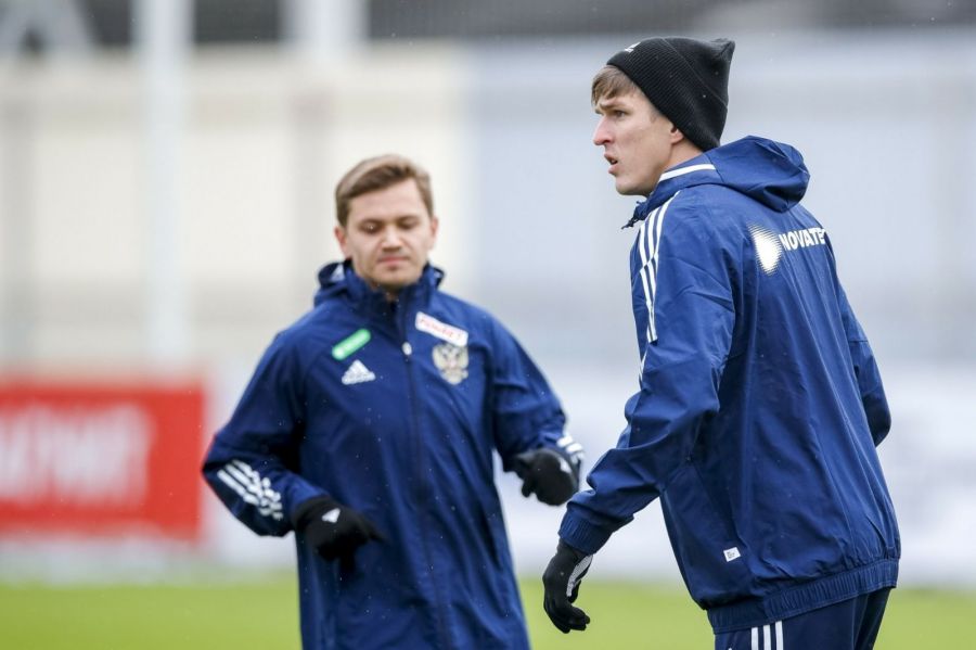 Тренировка национальной сборной России. Москва. База «Динамо». Фото: Михаил Шапаев/РФС