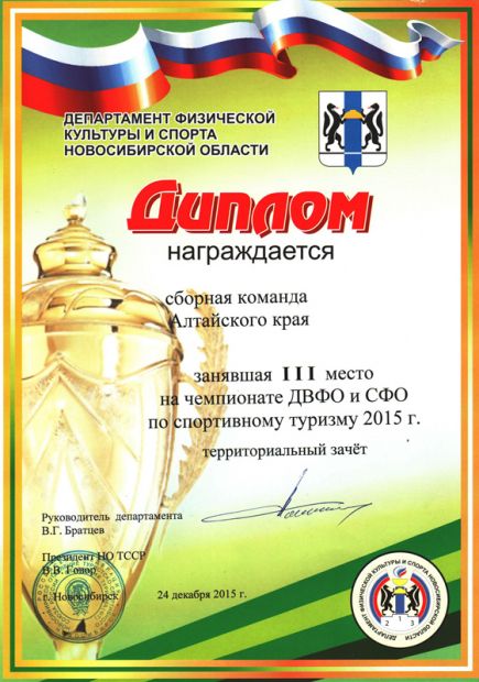 Алтайский край занял третье место в дисциплине «маршрут» на чемпионате Сибири и Дальнего Востока.