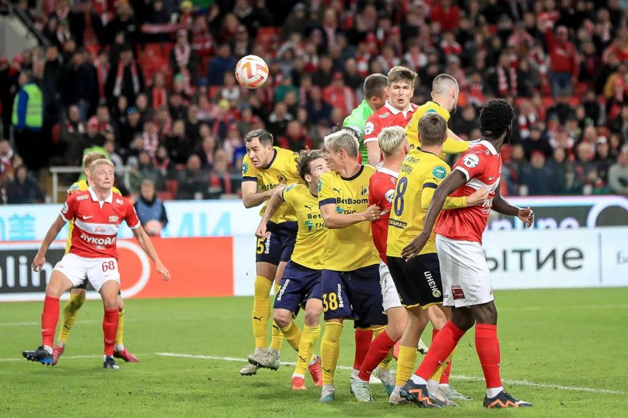 Через мгновение мяч окажется в воротах "Ростова". Фото: ФК "Спартак-Москва"