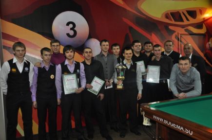 В СБЦ «Богема» прошёл традиционный командный турнир с гандикапом на Кубок федерации бильярдного спорта Алтайского края.