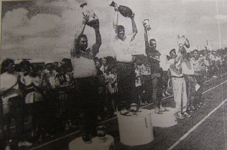 XVII олимпиада сельских спортсменов Алтая. Представители команд - призеров первой группы. Фото: "На спортивных аренах Алтая"