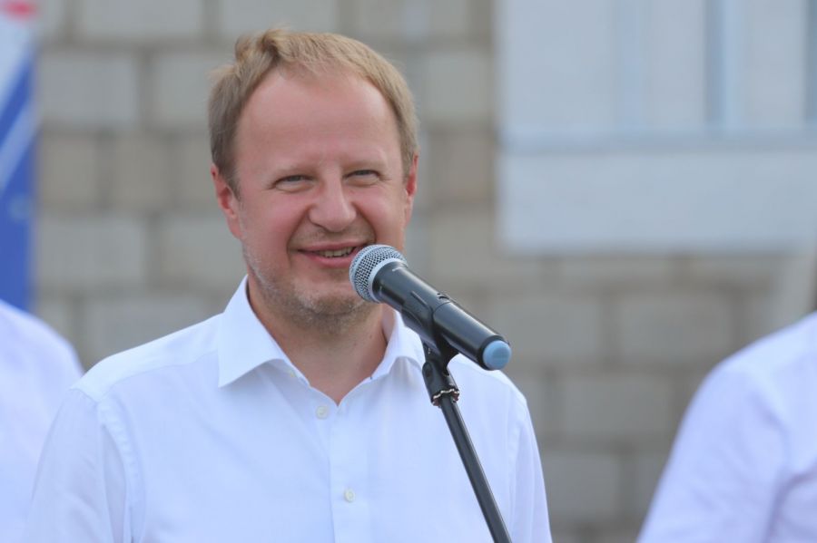 Церемония открытия краевой сельской олимпиады в Родино. Фото Александр Чёрный/"Алтайский спорт"