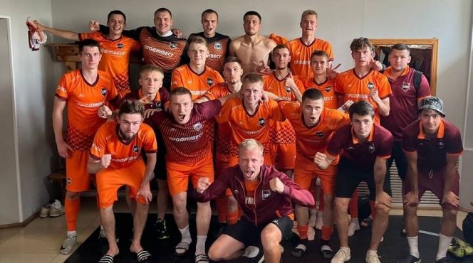 Победная раздевалка "Темпа" в Чите