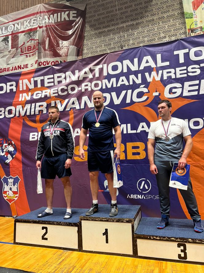 Виталий Щур - победитель международного турнира в Сербии. Фото: Федерация спортивной борьбы России