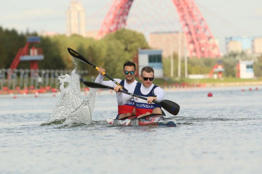 Юрий Постригай и Александр Дьяченко на гребном канале "Москва". Фото: AAACUP