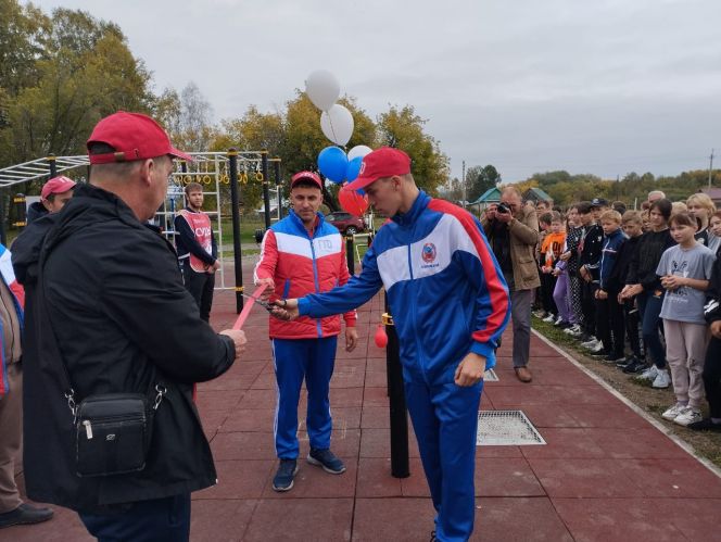 В райцентре Красногорского района состоялось открытие площадки ГТО