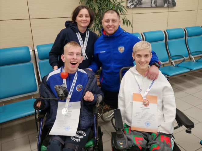 Егор Лосев и Руфа Маслова - призеры Всероссийских соревнований по бочча (спорт лиц с ПОДА) 