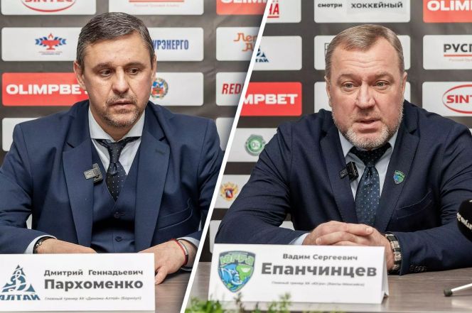 Пресс-конференция главных тренеров после матча "регулярки" ВХЛ "Динамо-Алтай" - "Югра" 