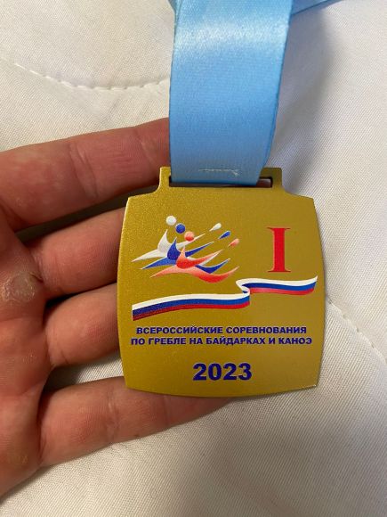 На фото: золотая медаль Владлена Ушакова