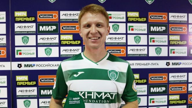 Владислав Камилов признан лучшим игроком матча «Ахмат» - «Спартак» 