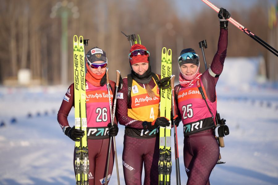 Анастасия Егорова, Виктория Сливко и Наталья Гербулова. Фото: СБР