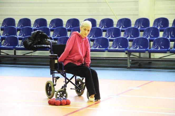 Руфина Маслова на тренировке в Алтайском училище олимпийского резерва. Фото: Ярослав Махначёв