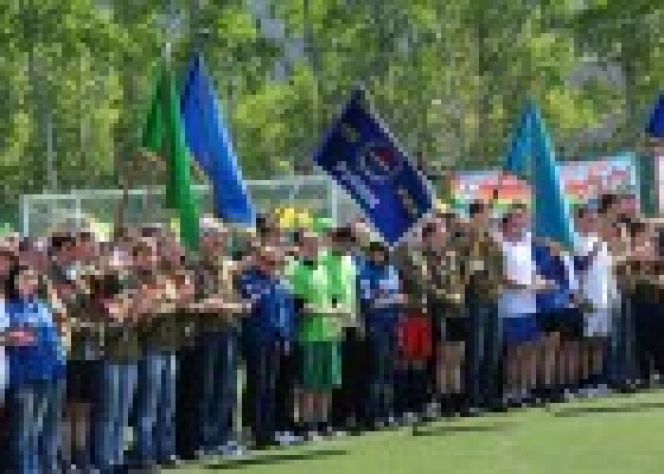 13 августа. Барнаул. Cтадион "Рубин". Спартакиада зональной городской студенческой стройки «Барнаул-2016»