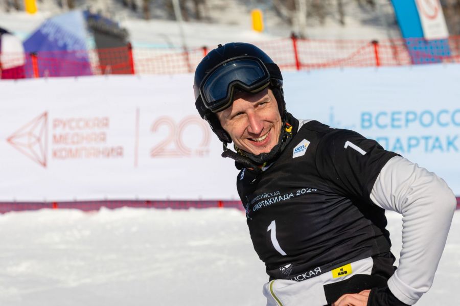 Андрей Соболев после золотого финиша. Фото: Пресс-центр Спартакиады-2024 