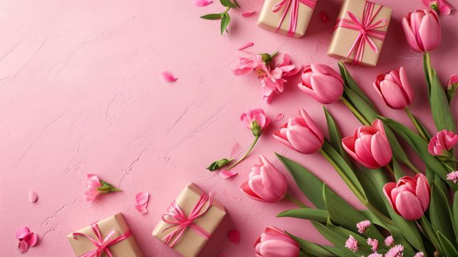 Дорогие женщины, с праздником 8 Марта!