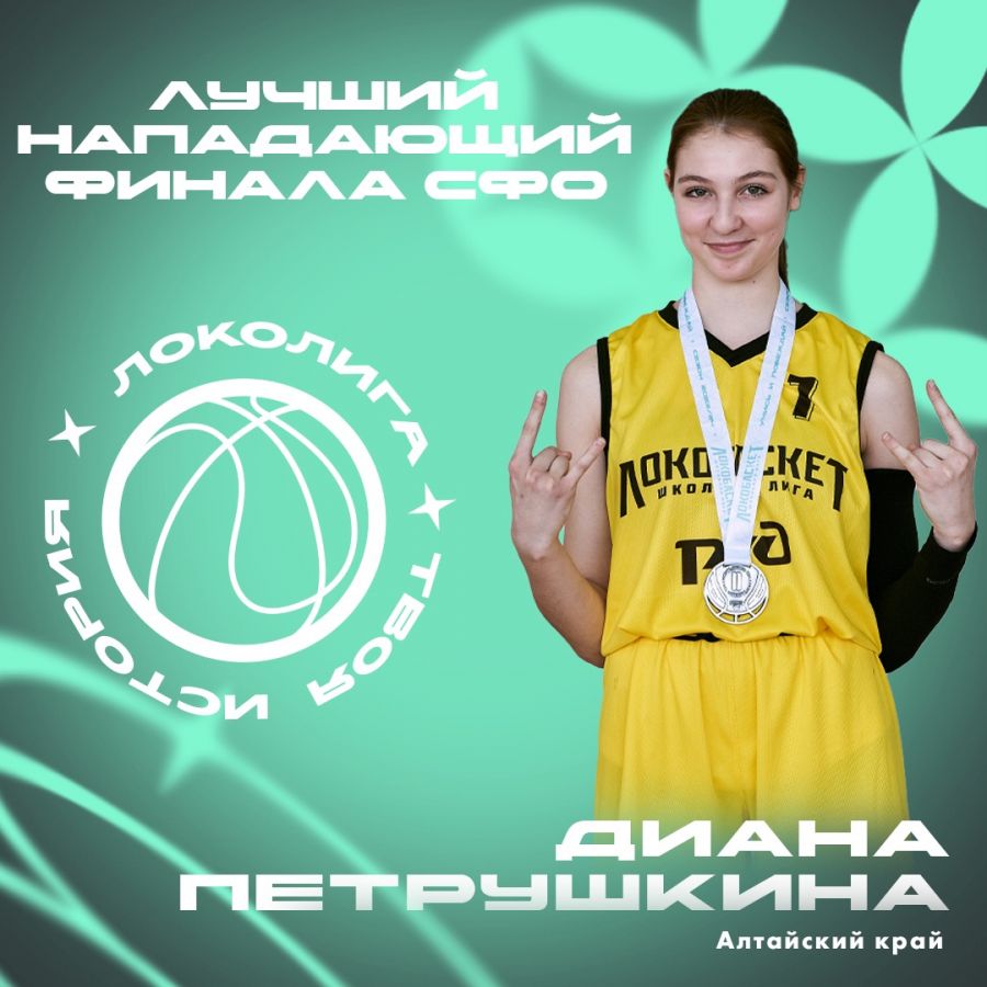 Диана Петрушкина из Благовещенки - лучший нападающий Финала СФО ШБЛ Локобаскет