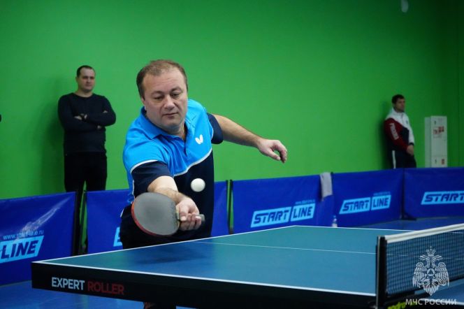 В Барнауле в рамках Спартакиады МЧС России прошли окружные соревнования по настольному теннису 