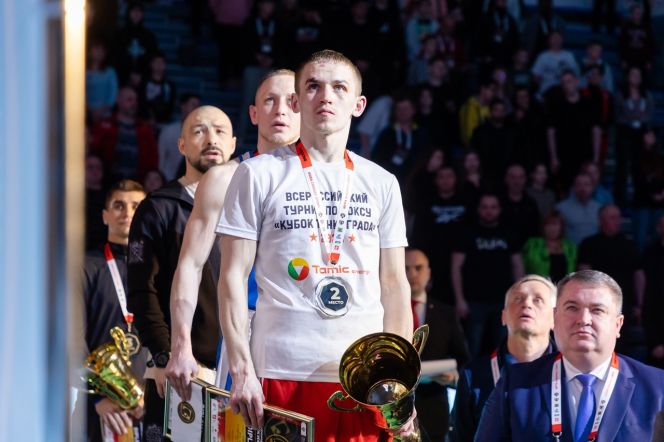 Алексей Терентьев (на переднем плане) завоевал серебро. Фото: Федерация бокса России