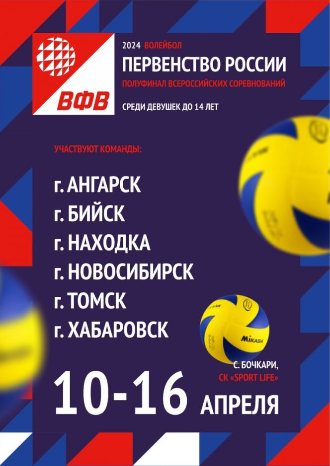 11-15 апреля. Бочкари. СК «Sport Life». Первенство России среди девушек до 14 лет. Полуфинал