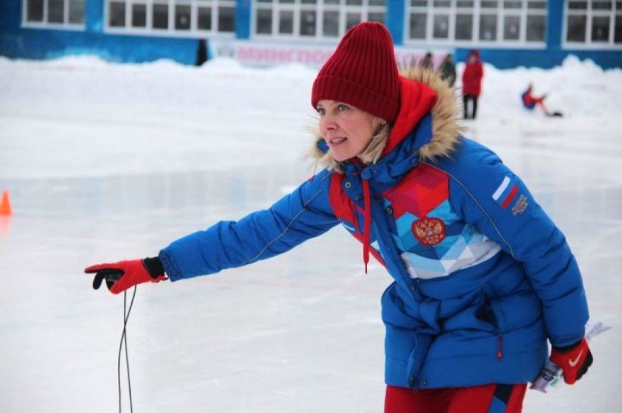 Елена Комаровская во время тренировки. Фото из архива "АС"