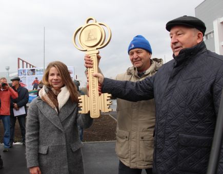 Укрепили берег