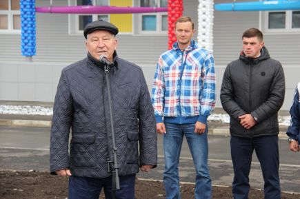 Укрепили берег