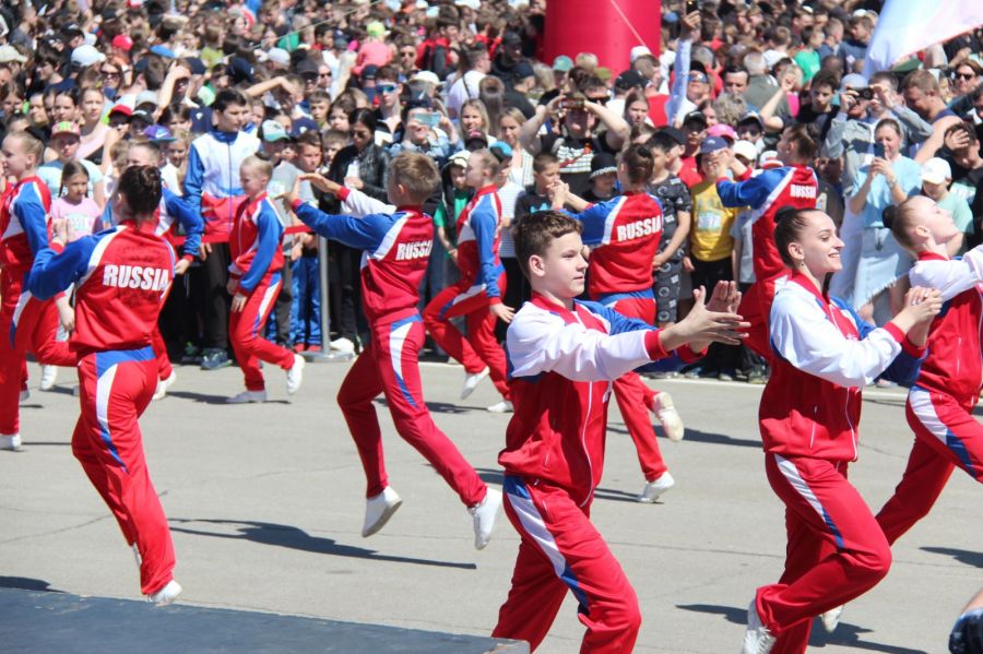 Торжественное открытие "Кольца Победы". Фото: Виталий Дворянкин/ "Алтайский спорт"