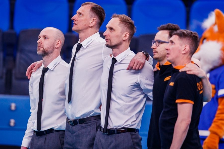 Тренеры «Кузбасса» в 2021 году / фото: kuzbass-volley.ru