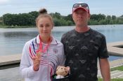 Барнаульская каноистка София Штиль завоевала бронзу на Играх БРИКС на дистанции 200 м в миксте